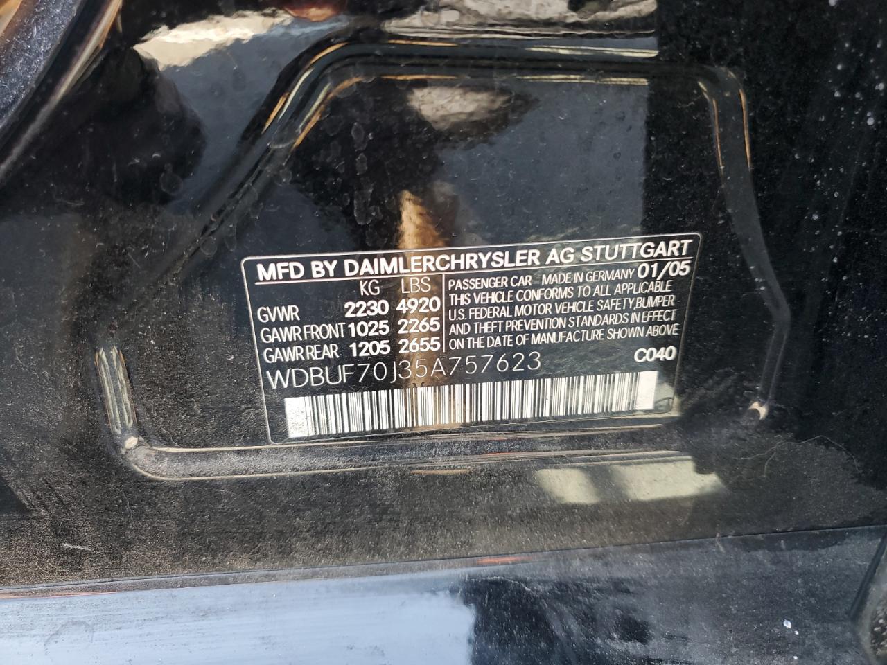 2005 MERCEDES-BENZ E-Class