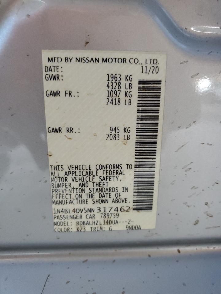 2021 NISSAN ALTIMA