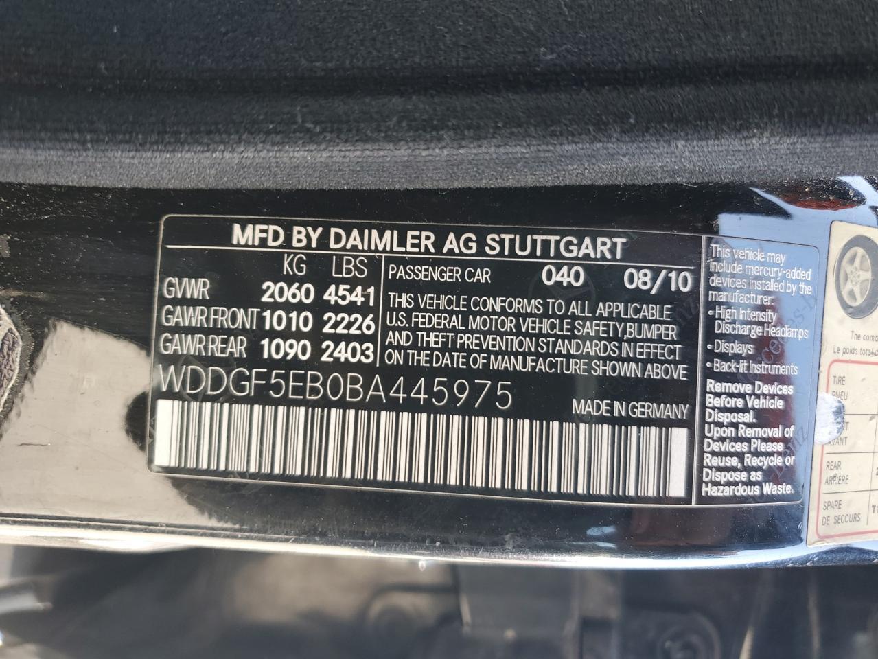 2011 MERCEDES-BENZ C-CLASS