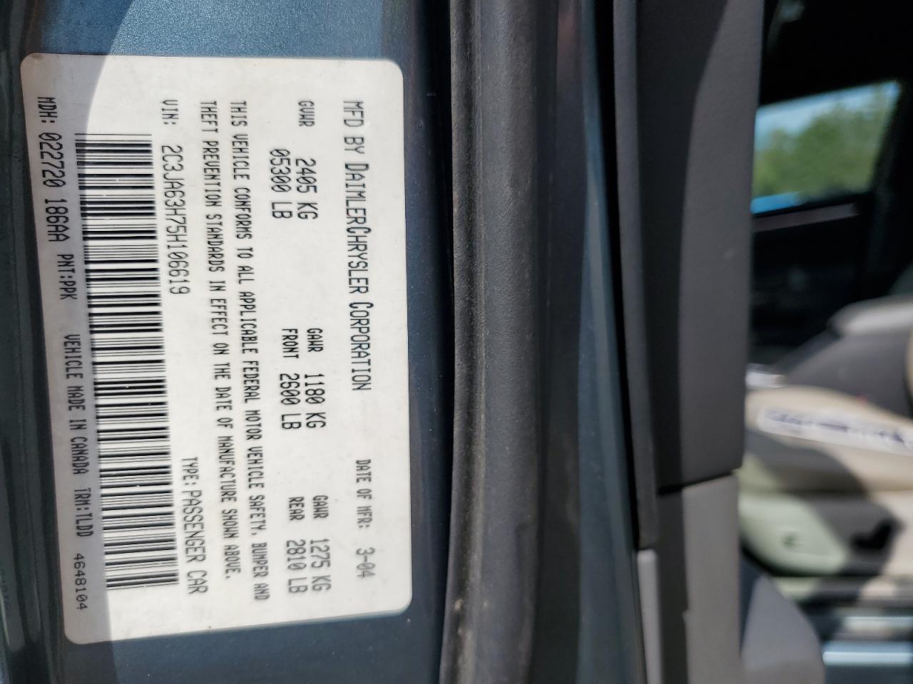 2005 CHRYSLER 300