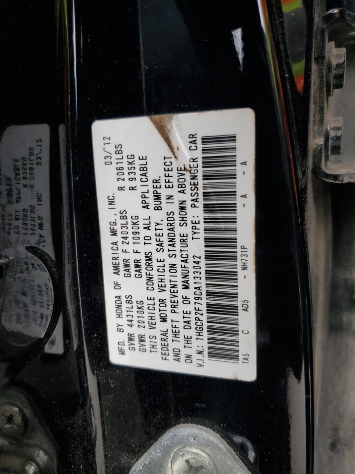 2012 HONDA ACCORD