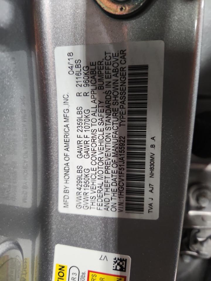 2018 HONDA ACCORD