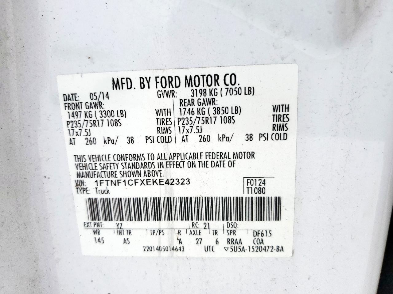 2014 FORD F-150