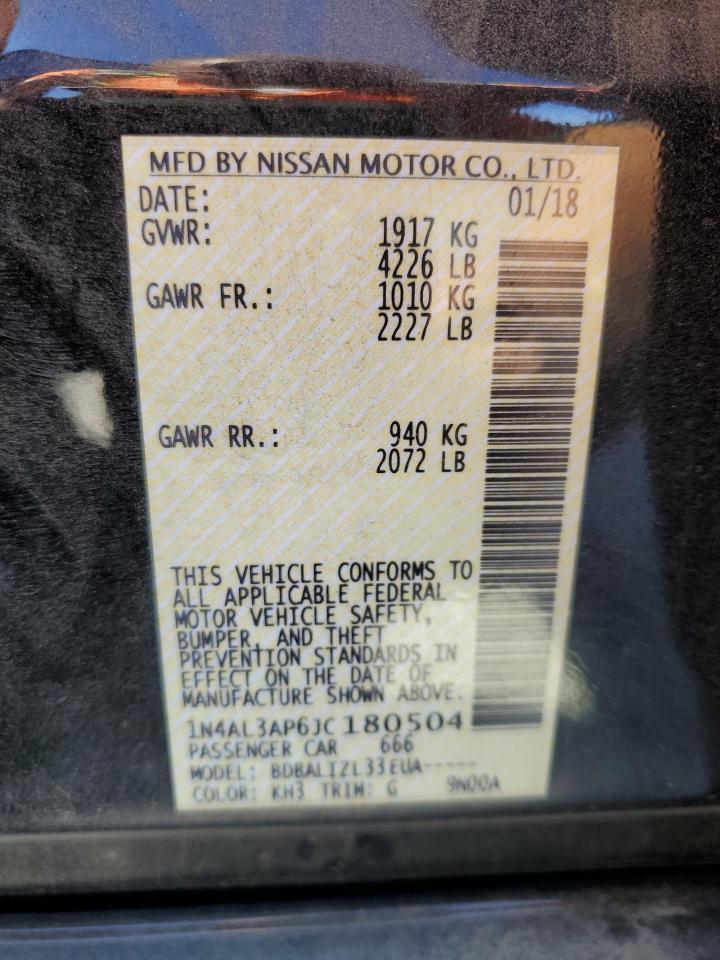 2018 NISSAN ALTIMA