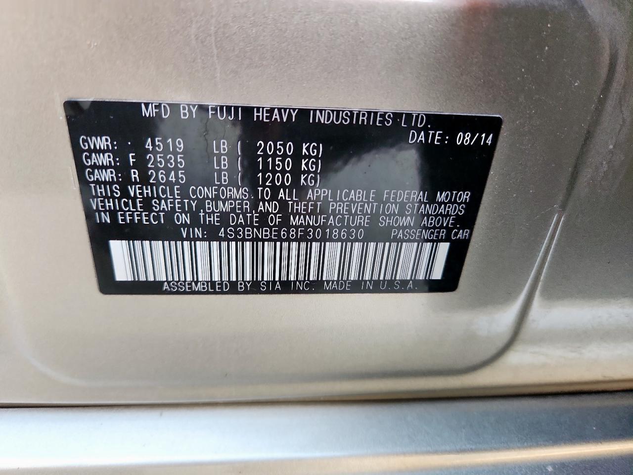 2015 SUBARU Legacy
