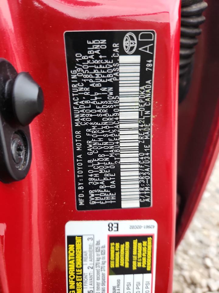 2010 TOYOTA COROLLA