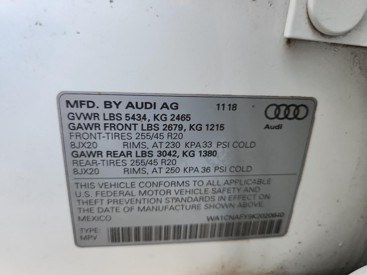 2019 AUDI Q5