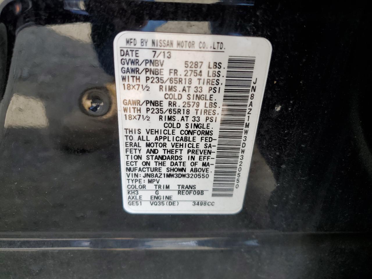 2013 NISSAN MURANO