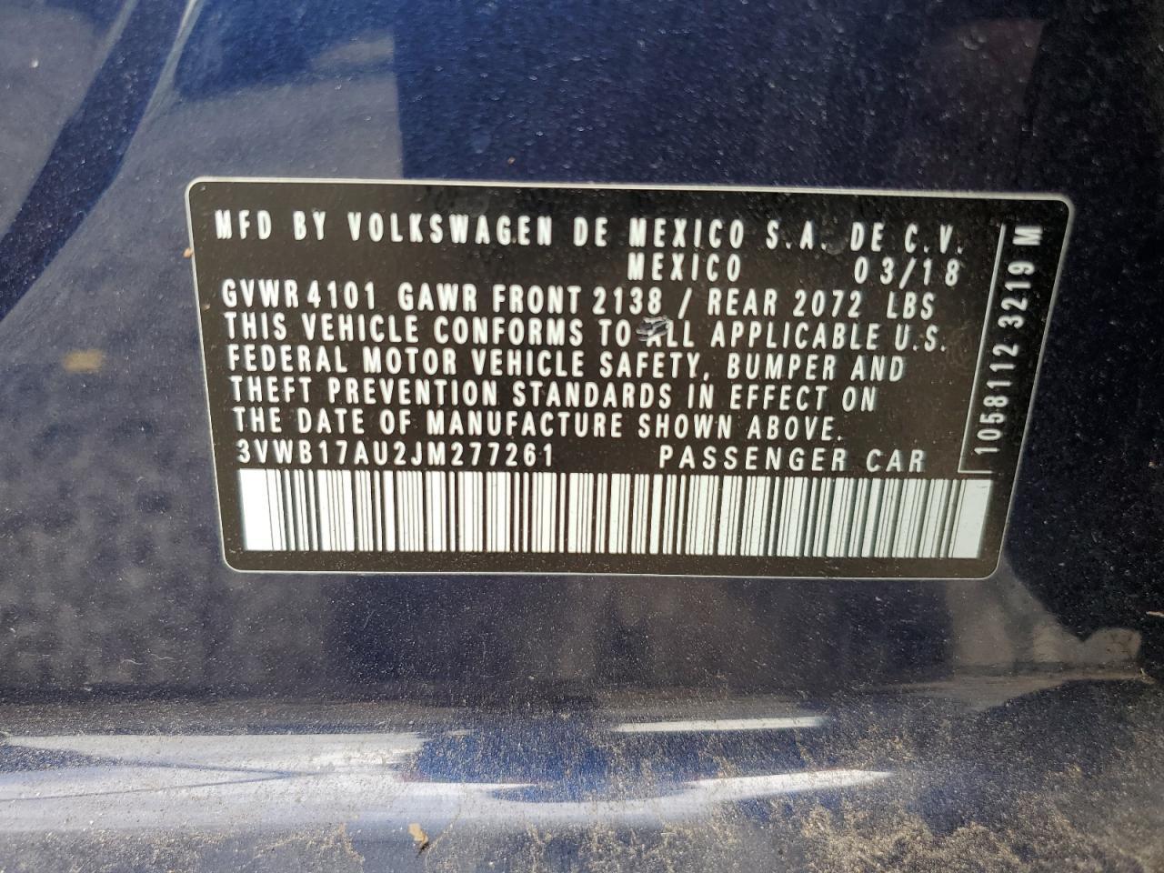 2018 VOLKSWAGEN GOLF