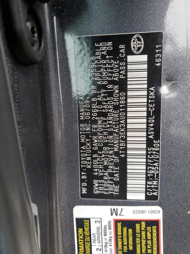 2010 TOYOTA CAMRY