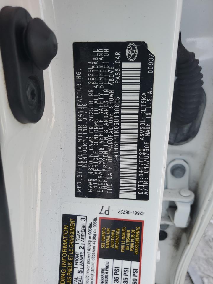 2016 TOYOTA CAMRY