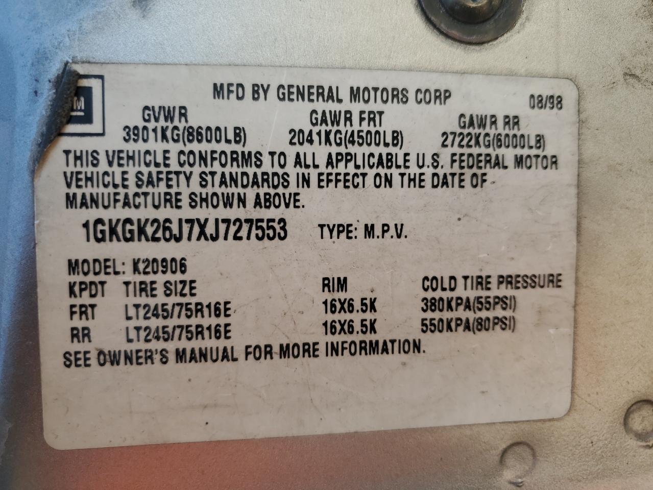 1999 GMC Suburban