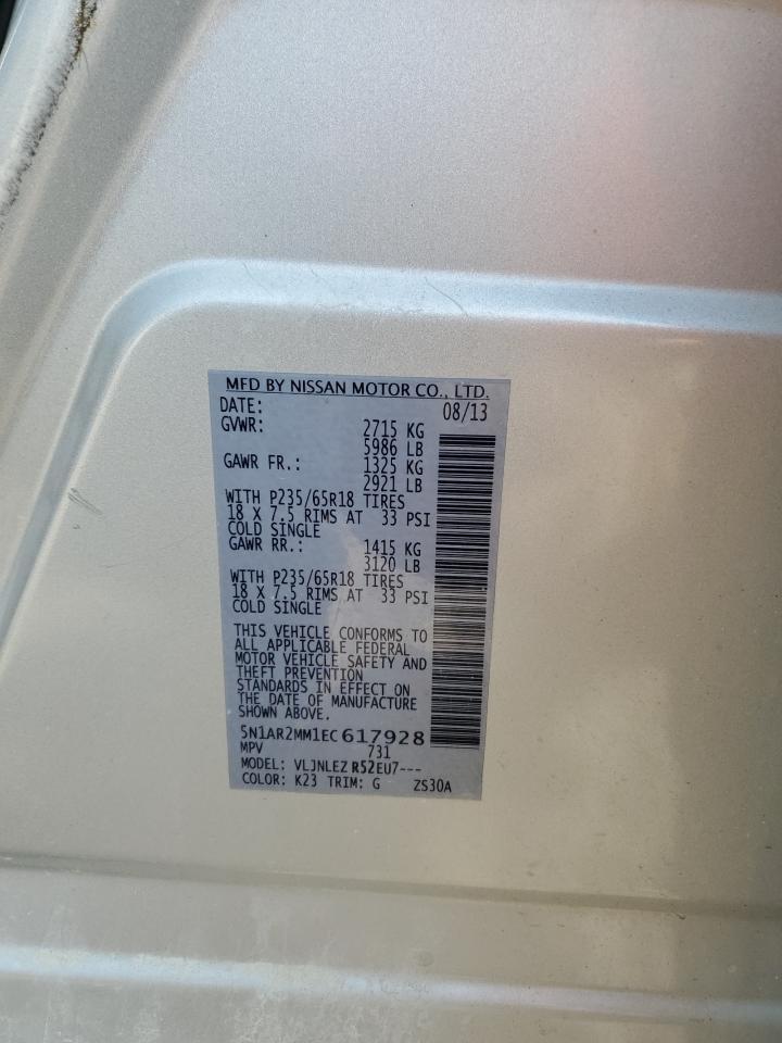 2014 NISSAN PATHFINDER