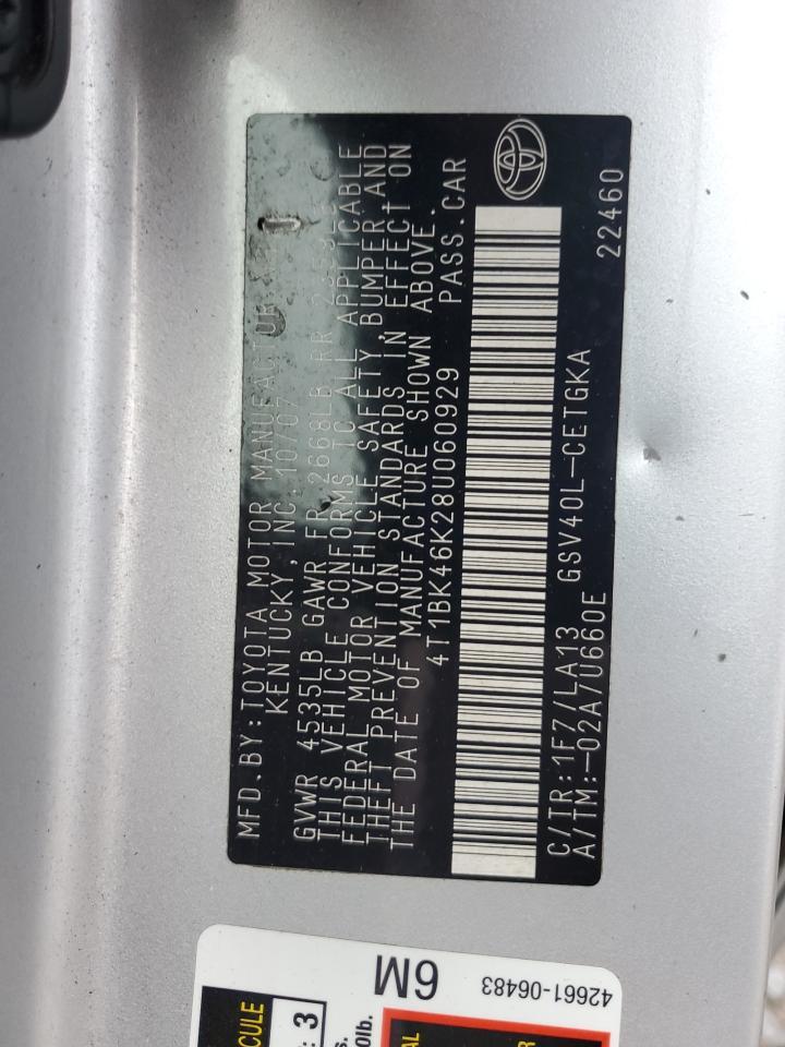 2008 TOYOTA CAMRY