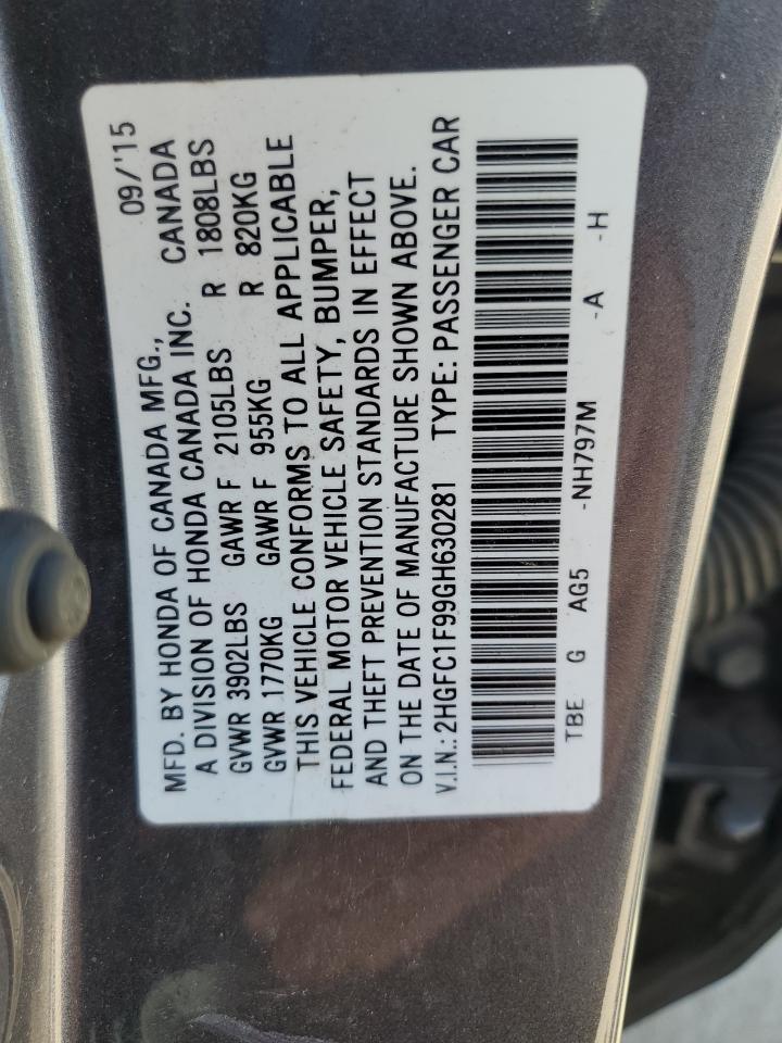 2016 HONDA CIVIC