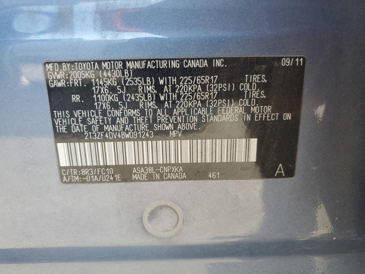 2011 TOYOTA RAV4