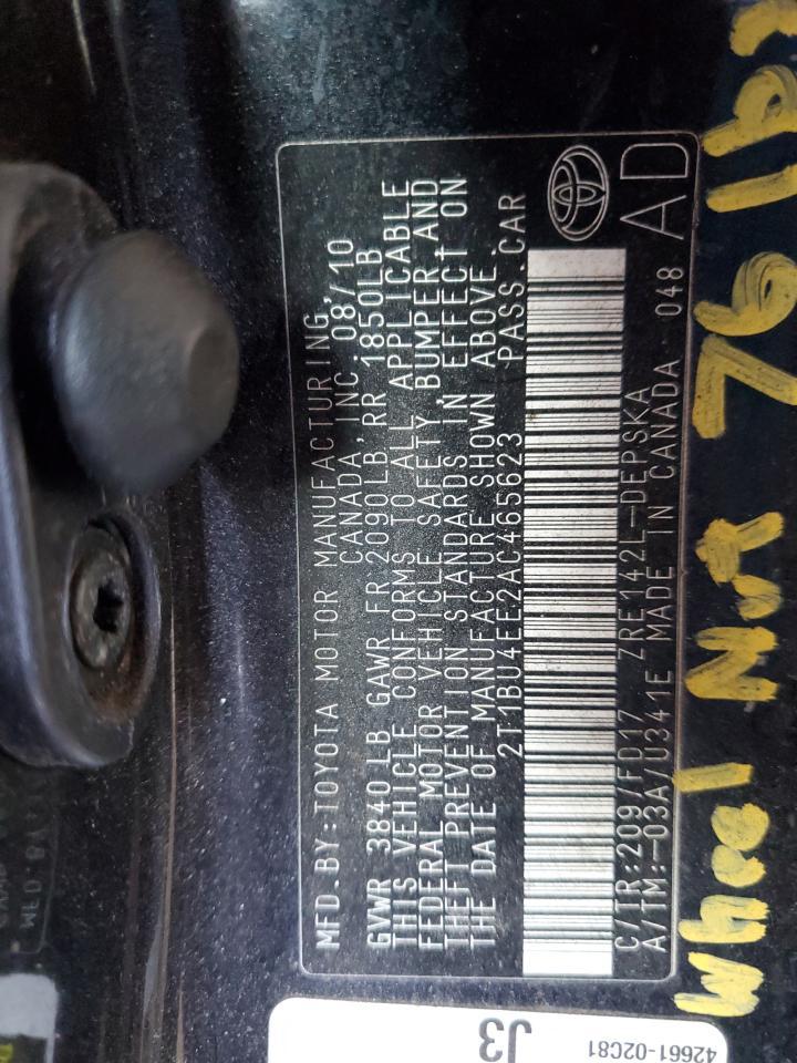 2010 TOYOTA COROLLA
