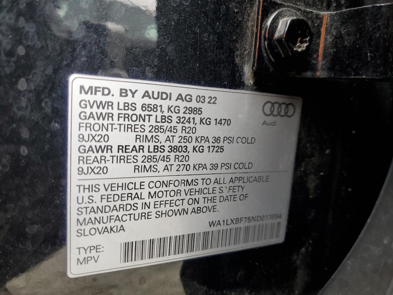 2022 AUDI Q7