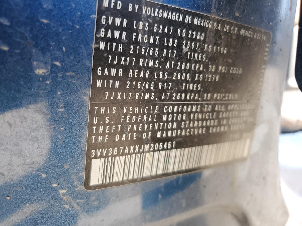 2018 VOLKSWAGEN TIGUAN