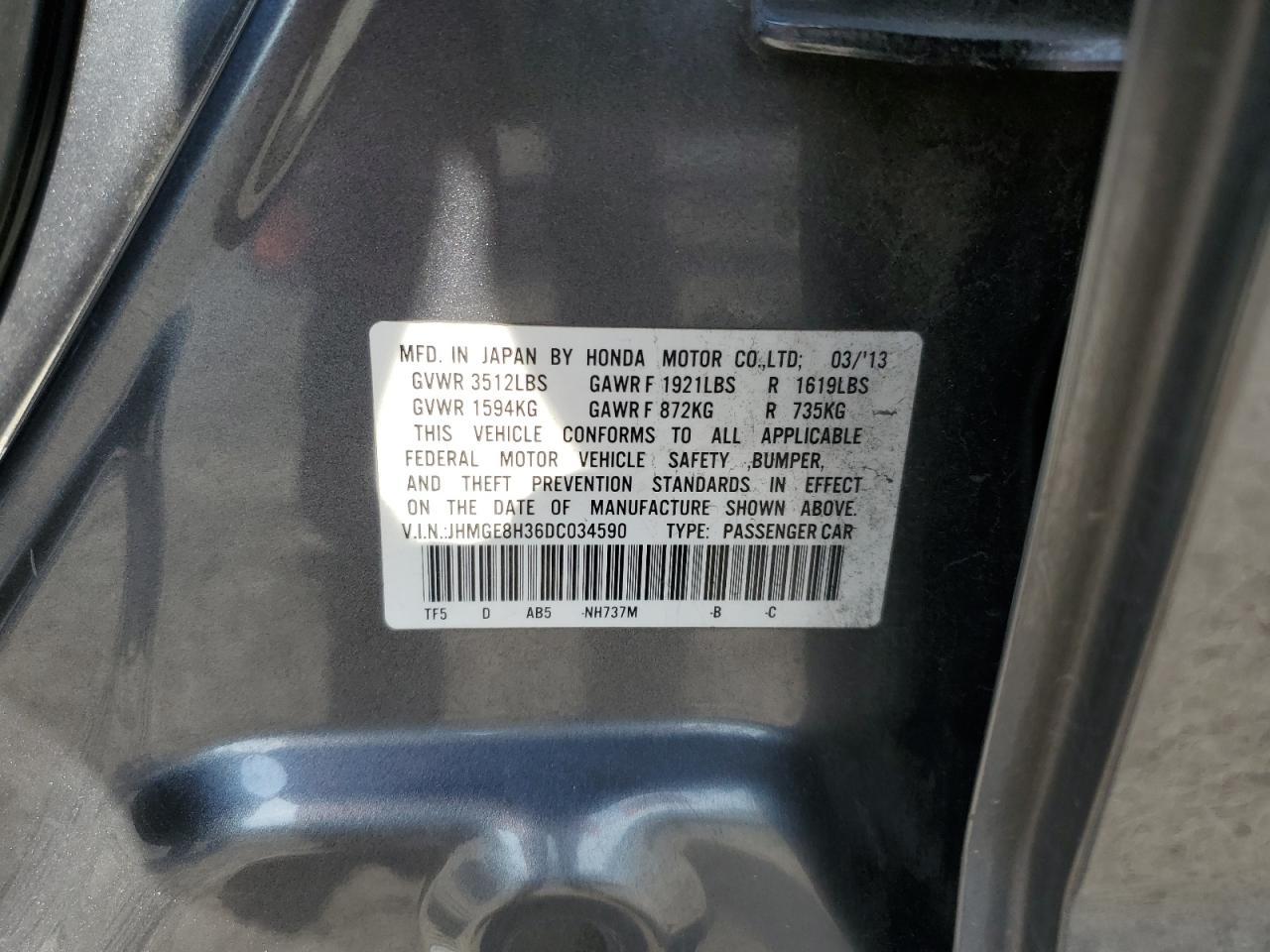 2013 HONDA FIT
