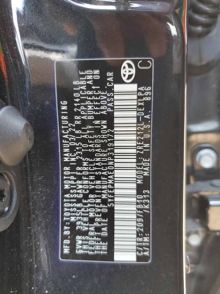 2022 TOYOTA COROLLA