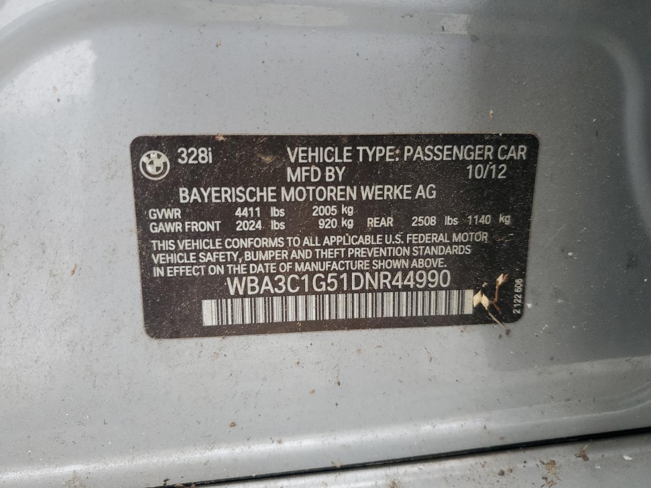 2013 BMW 3 SERIES