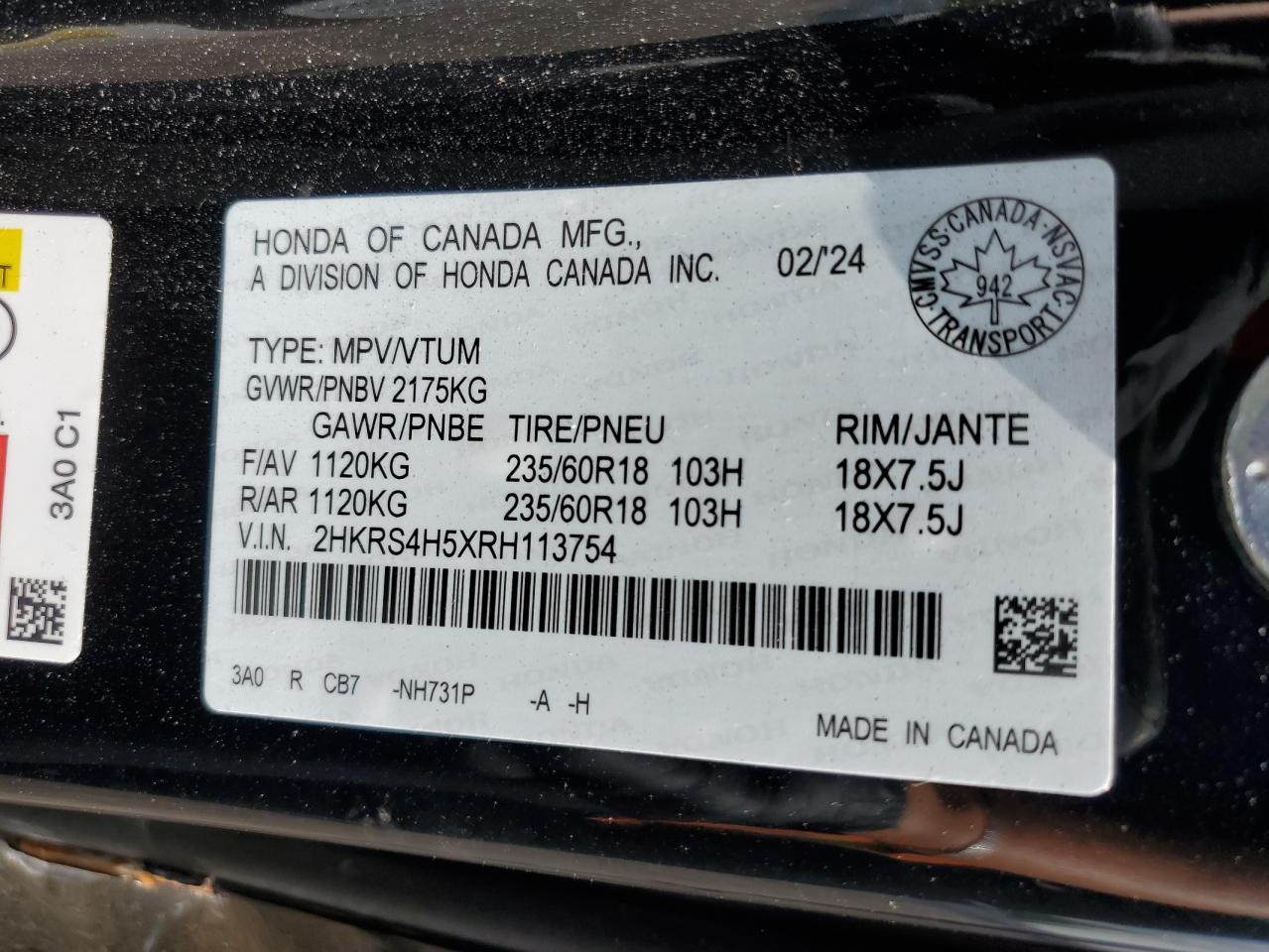 2024 HONDA CR-V