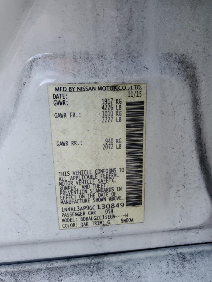 2016 NISSAN ALTIMA