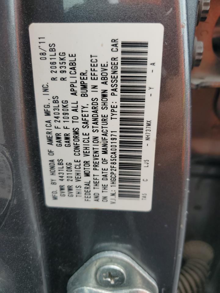 2012 HONDA ACCORD