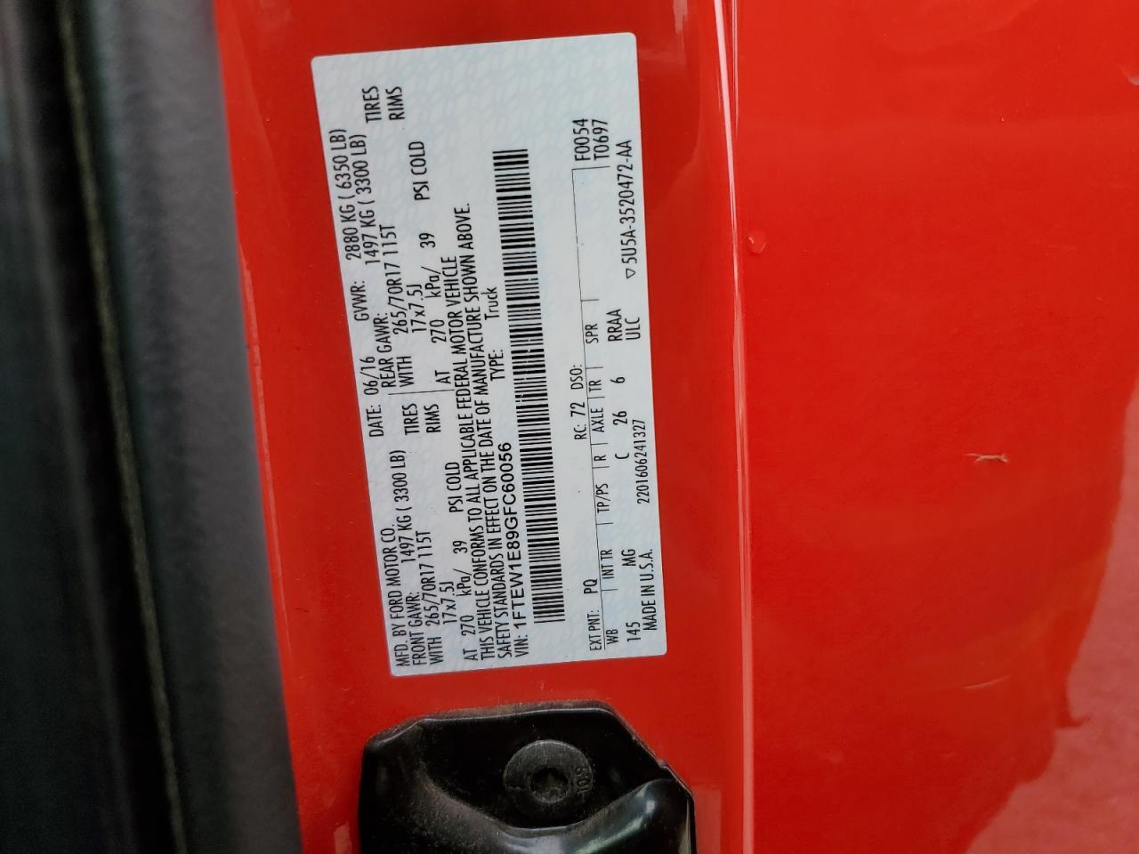 2016 FORD F-150