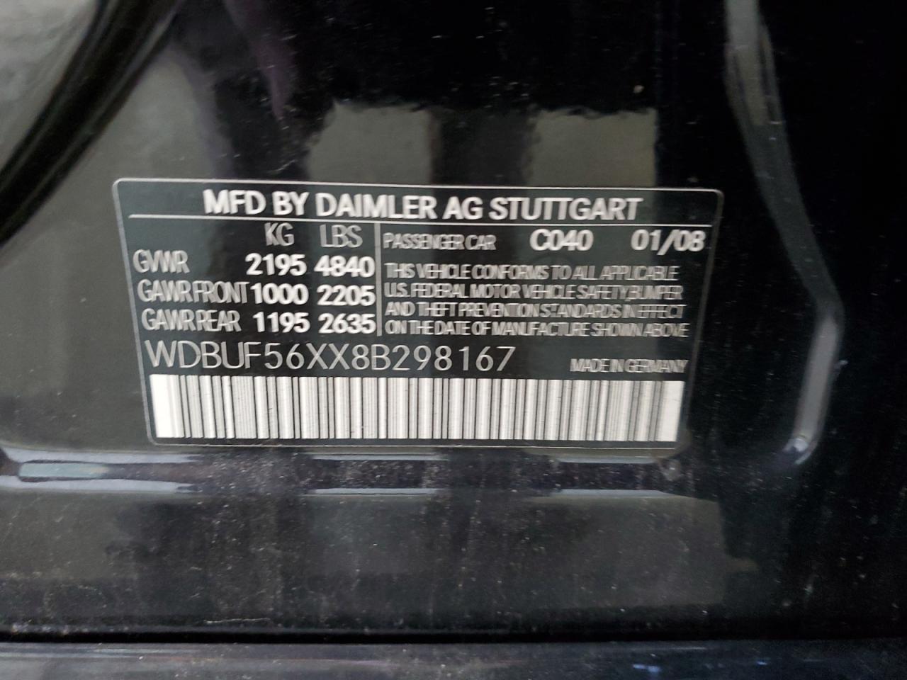 2008 MERCEDES-BENZ E-Class