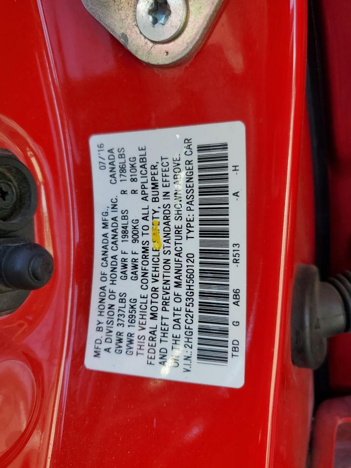 2016 HONDA CIVIC