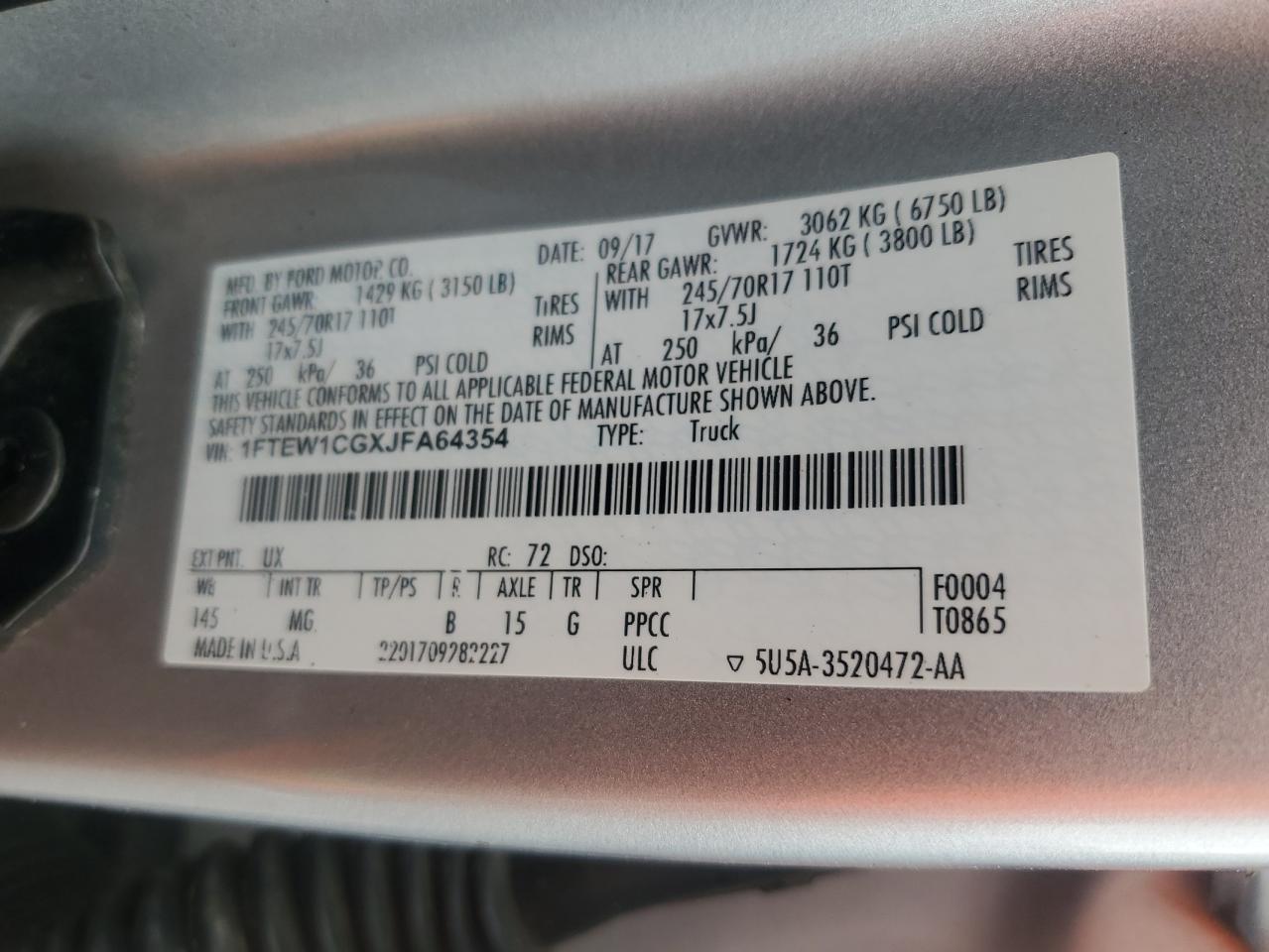 2018 FORD F-150