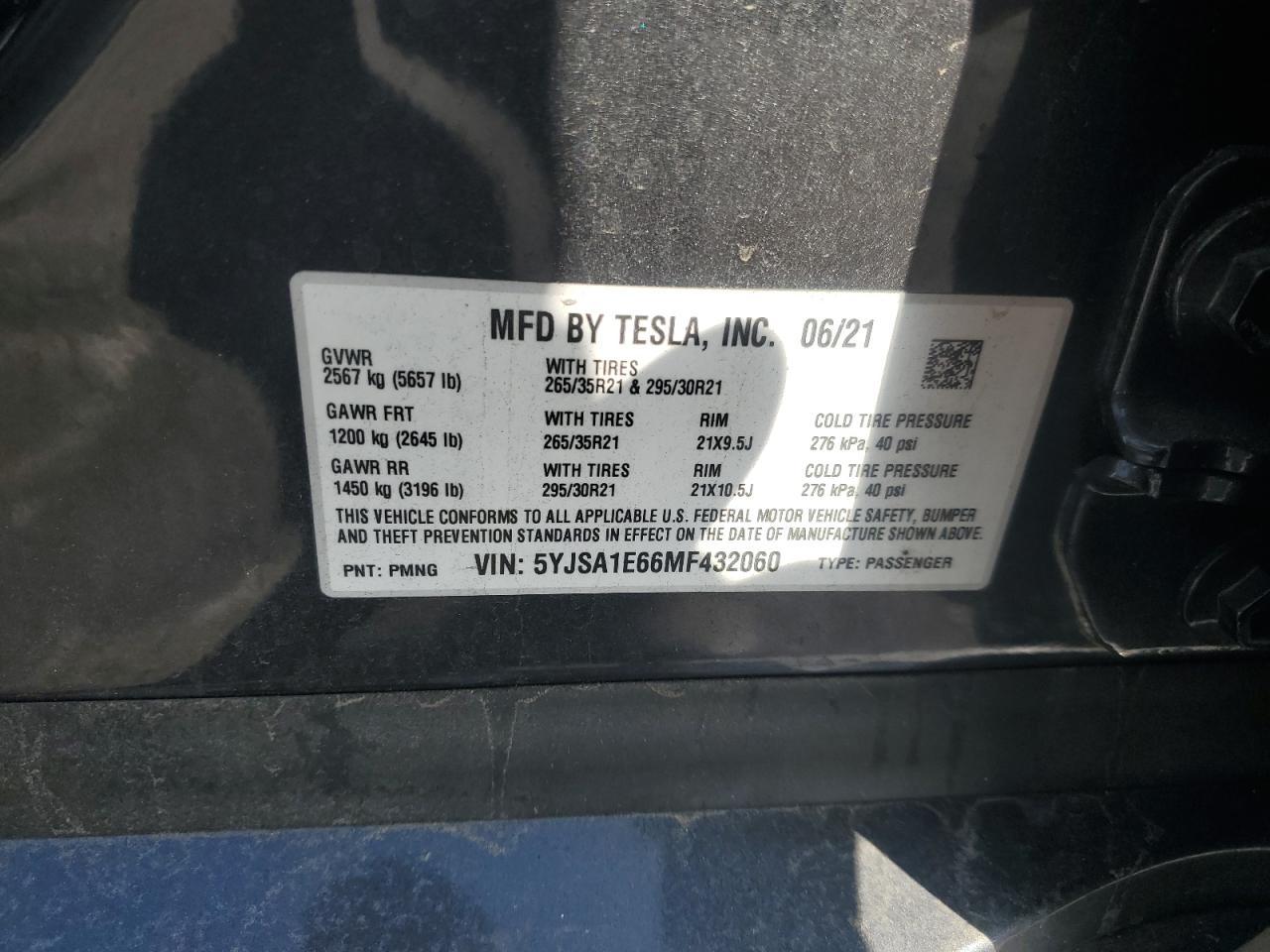 2021 TESLA MODEL S