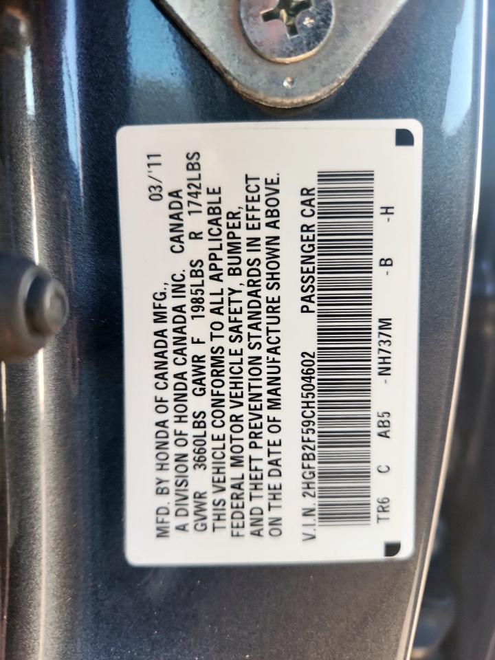2012 HONDA CIVIC
