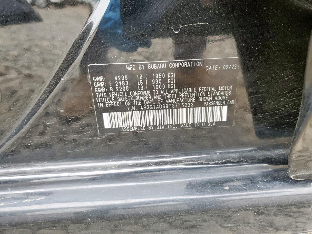 2023 SUBARU IMPREZA