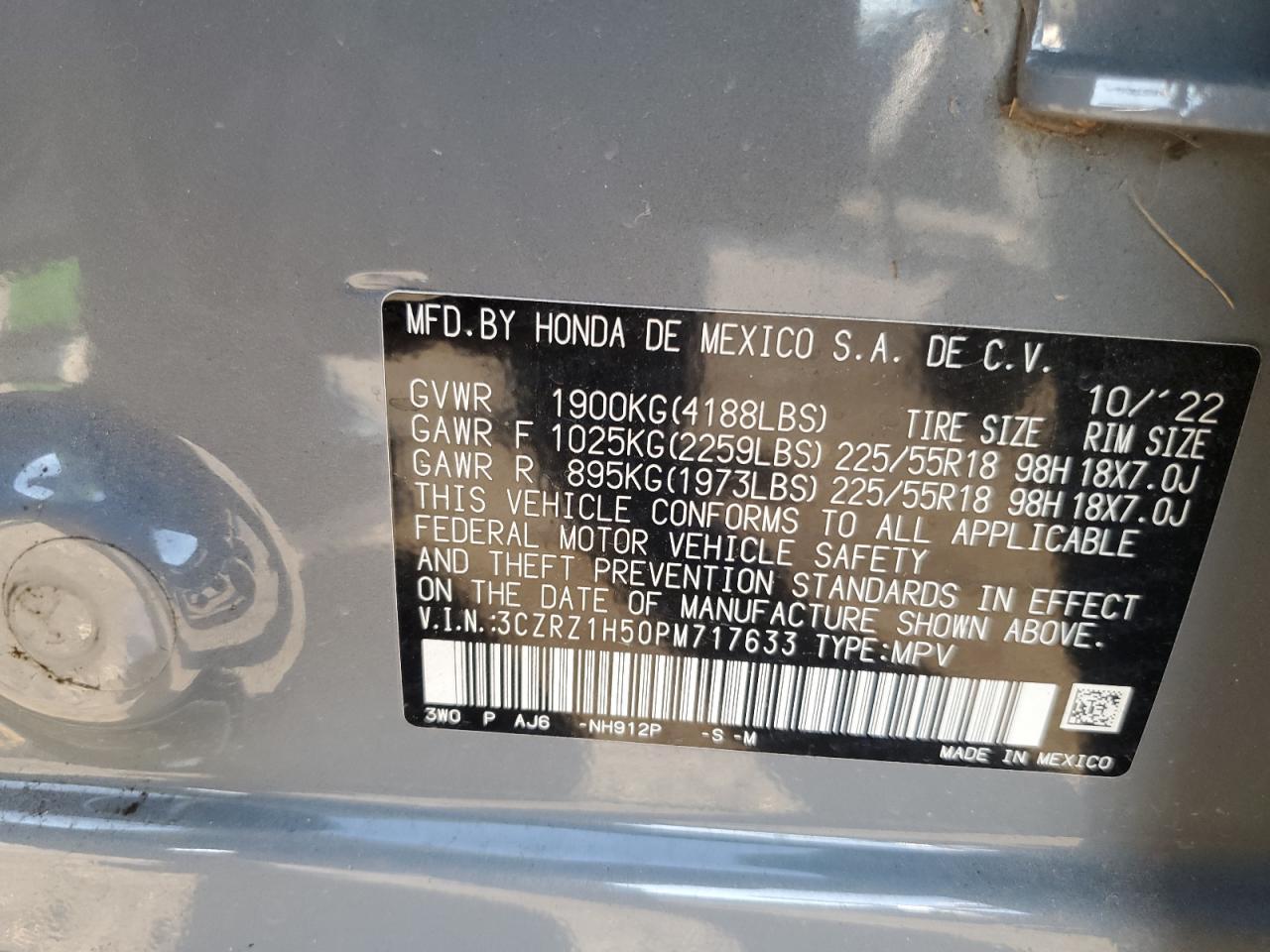 2023 HONDA HR-V