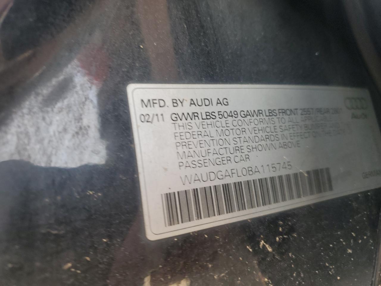 2011 AUDI S4