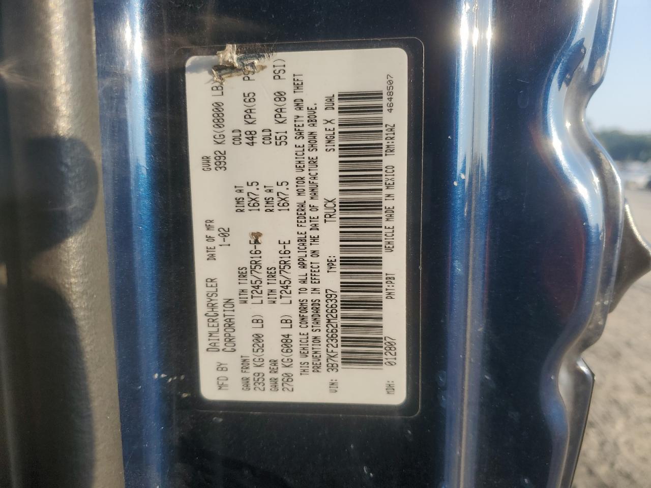 2002 DODGE Ram 2500
