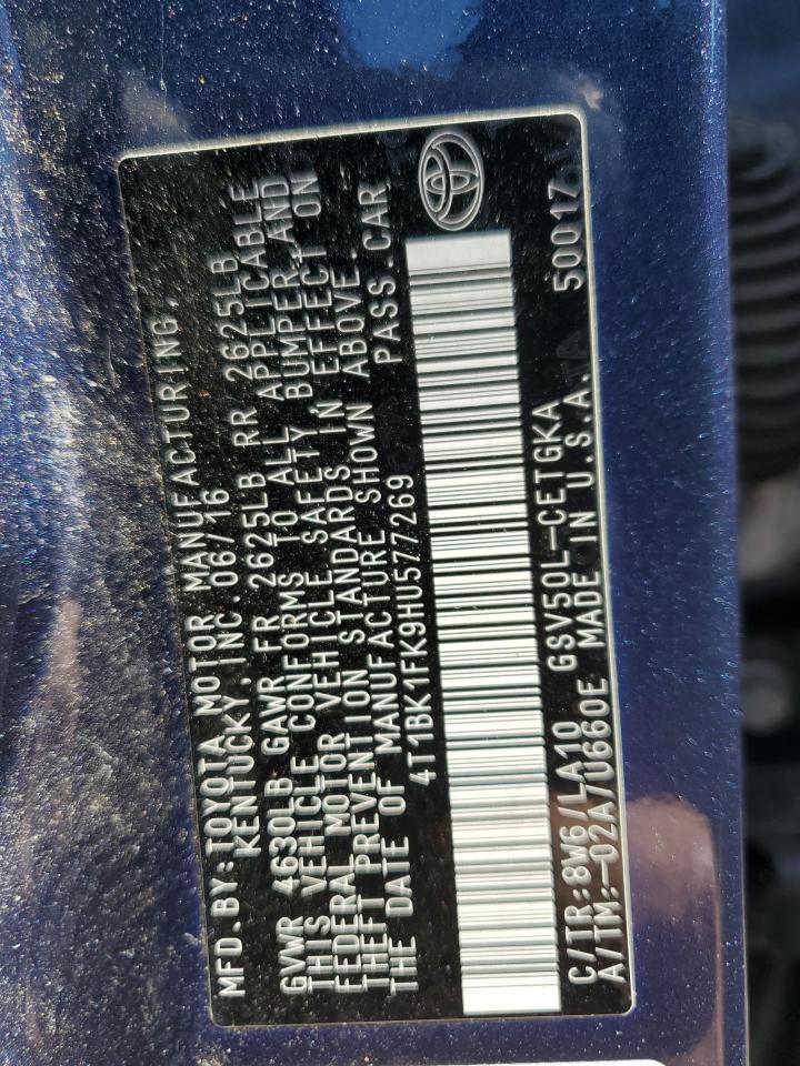 2017 TOYOTA CAMRY