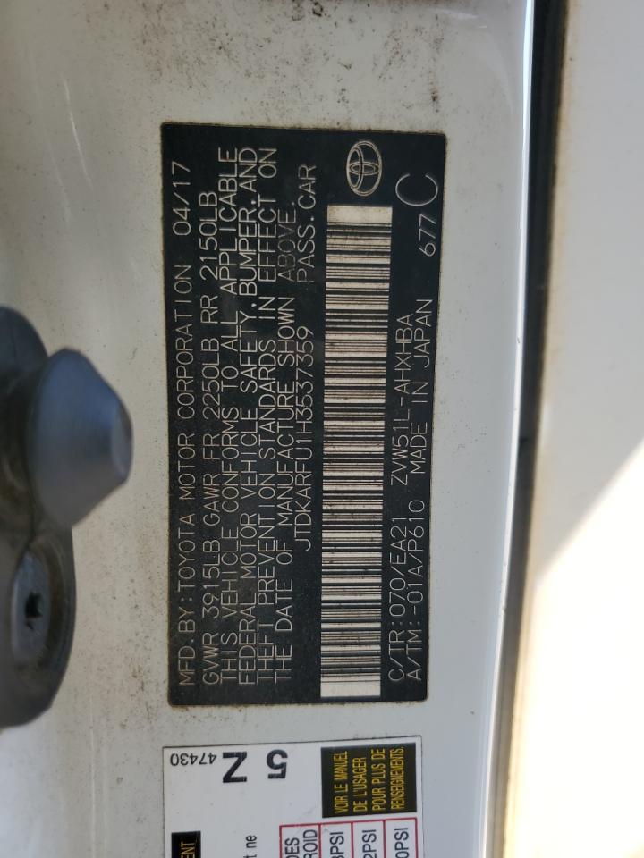 2017 TOYOTA PRIUS