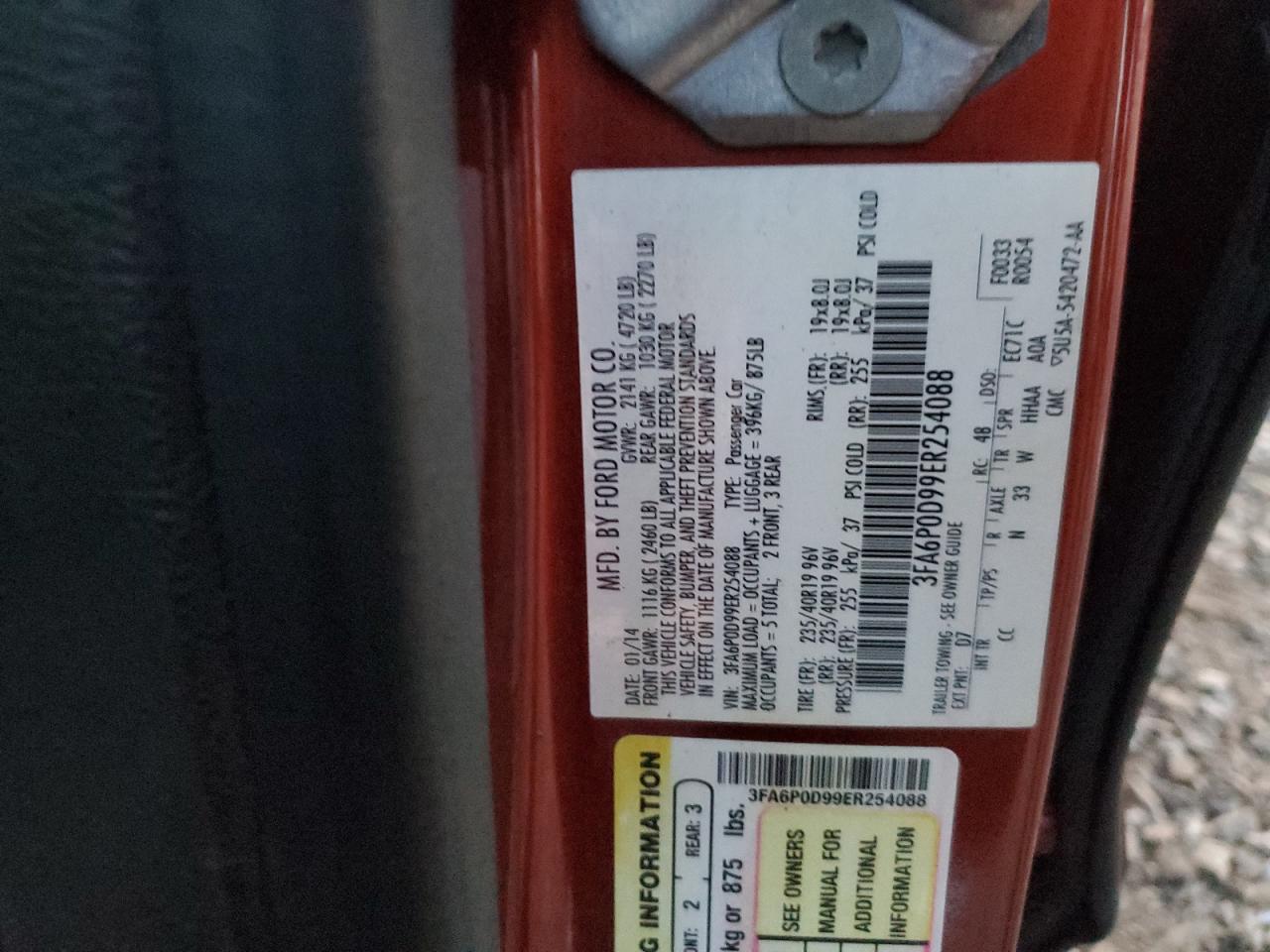 2014 FORD FUSION