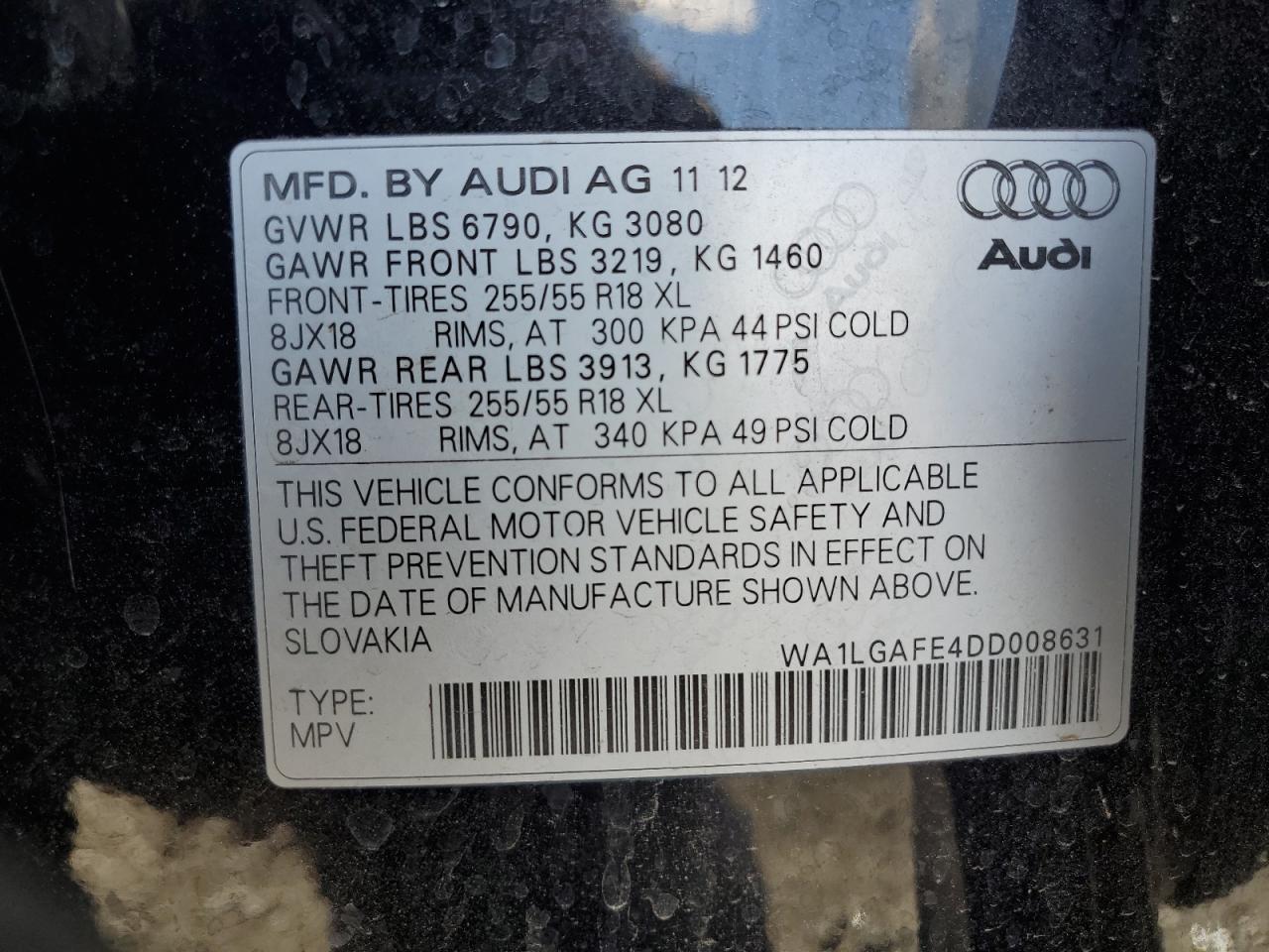 2013 AUDI Q7