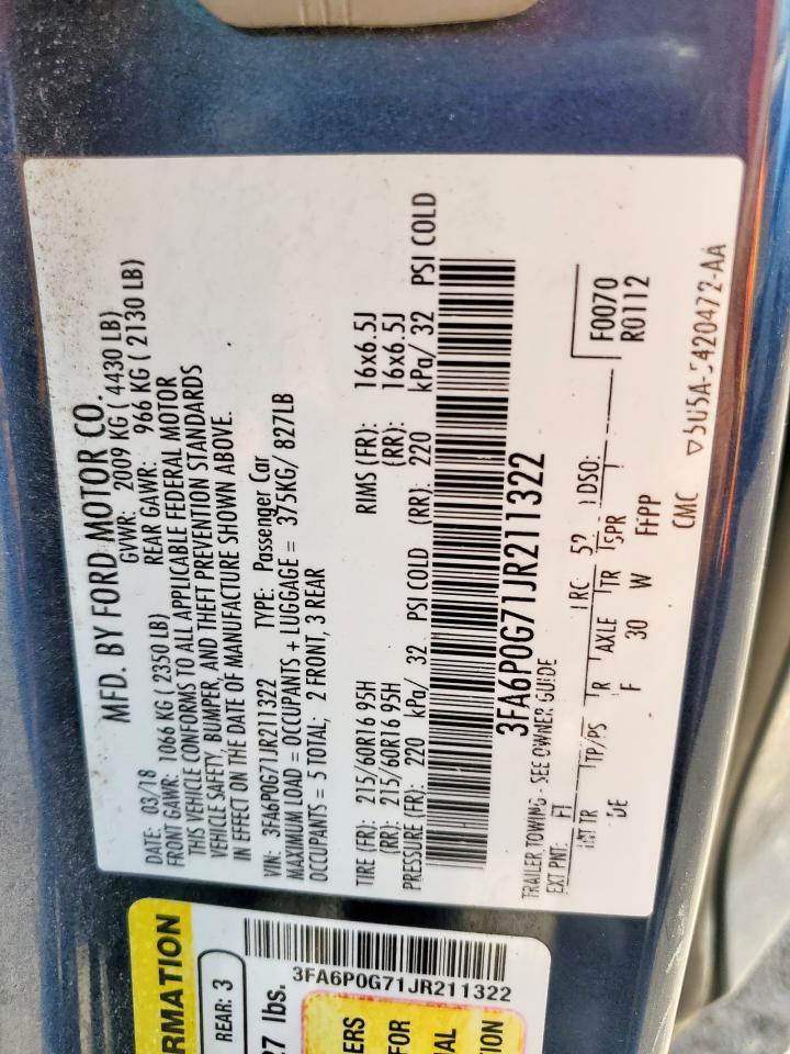 2018 FORD FUSION