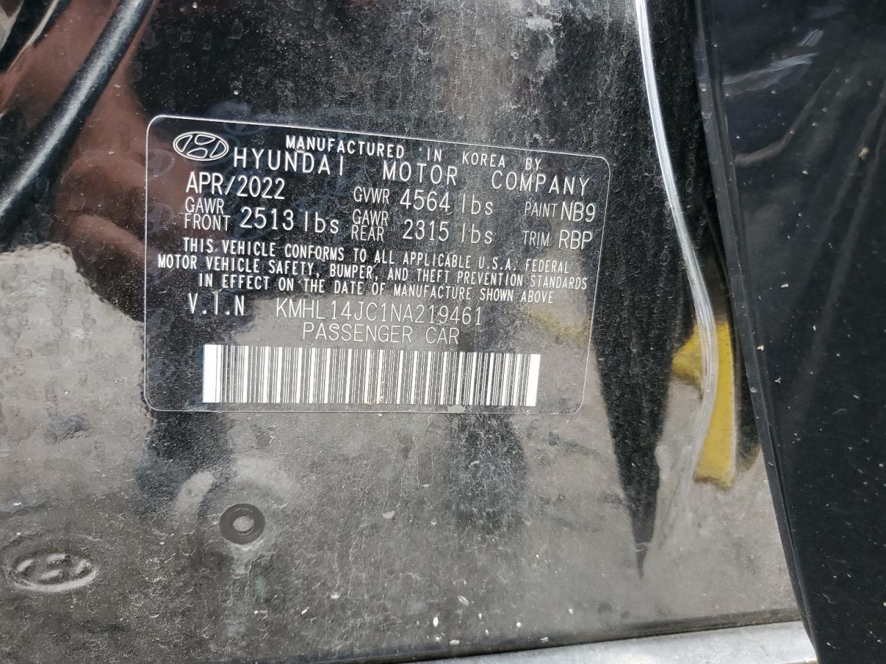 2022 HYUNDAI SONATA