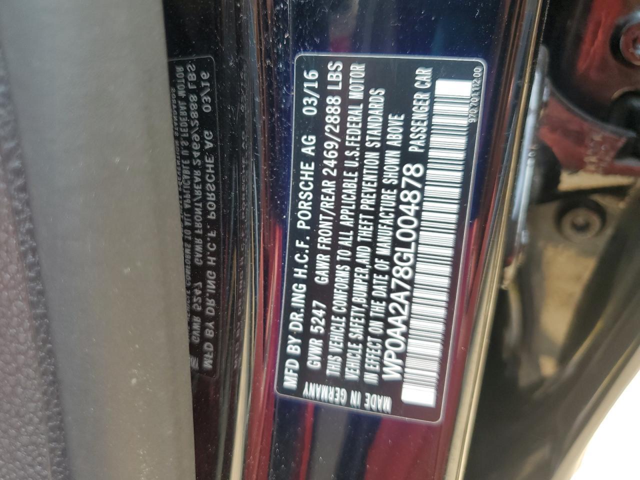 2016 PORSCHE Panamera