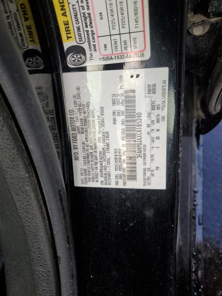 2012 FORD FUSION