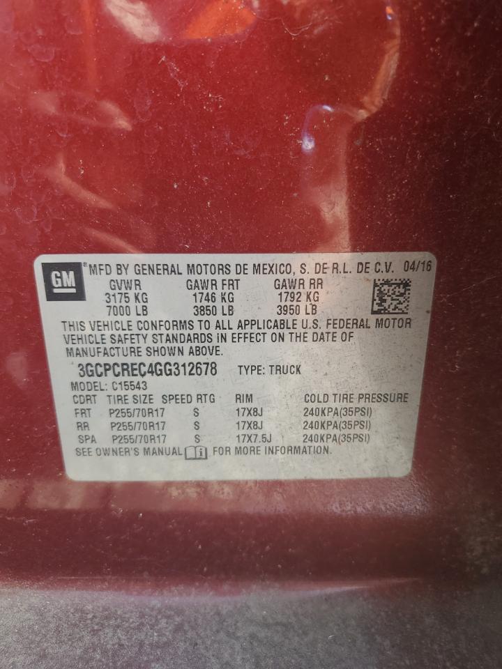 2016 CHEVROLET Silverado C1500