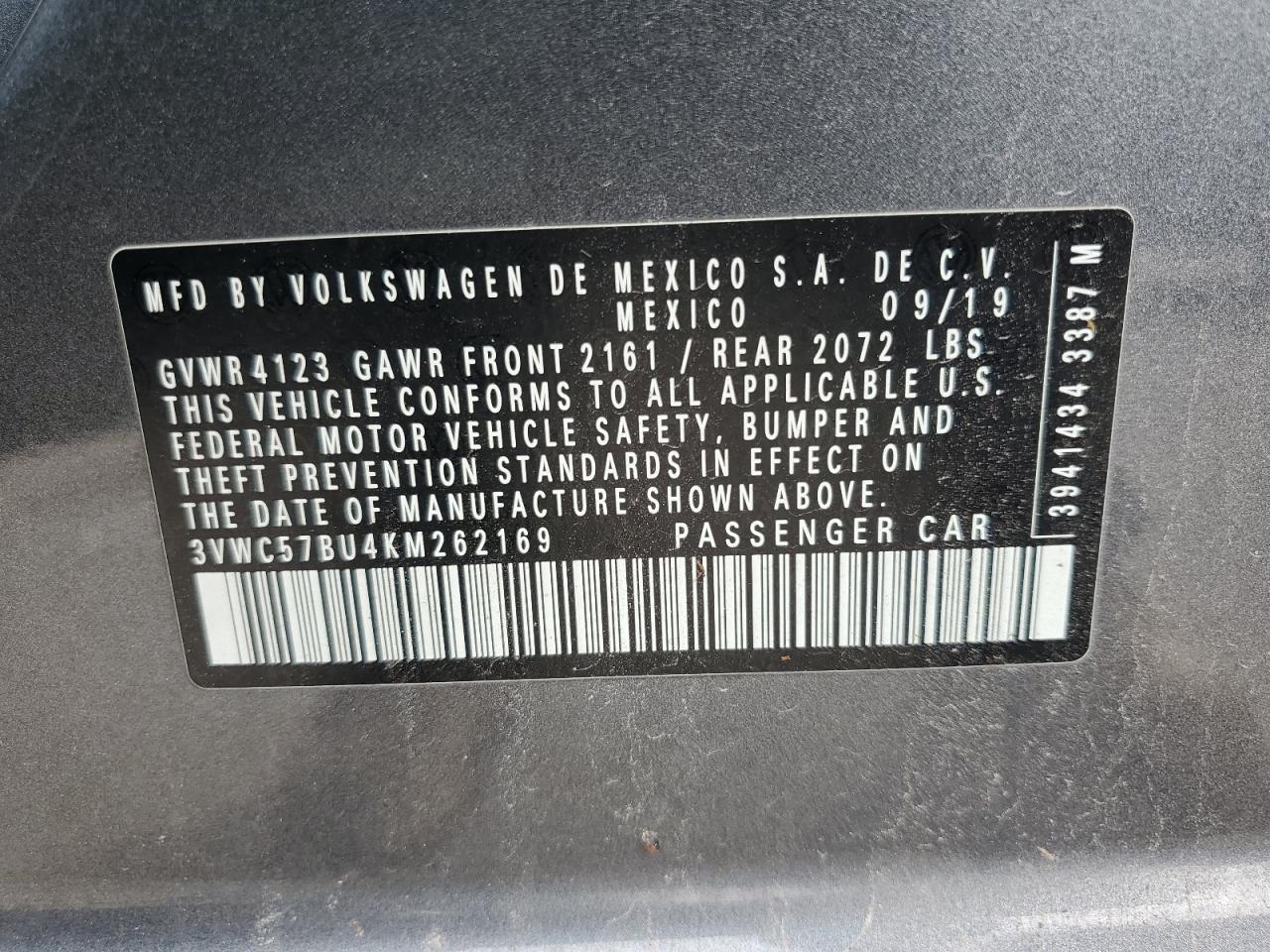 2019 VOLKSWAGEN JETTA