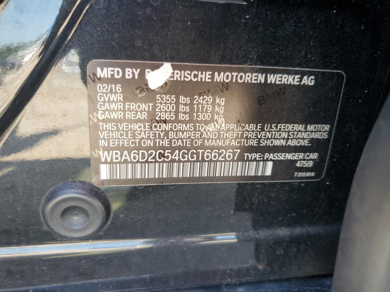 2016 BMW 6 Series